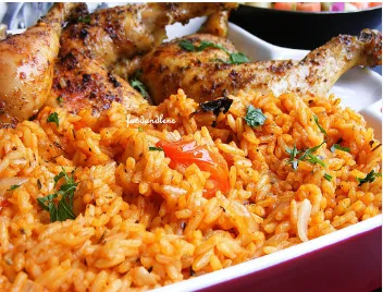 GRILLED CHICKEN WITH JOLLOF RICE